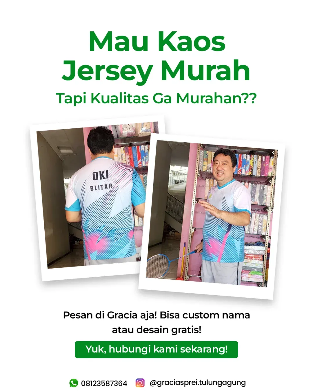 <p>Mau kaos jersey murah tapi berkualitas terbaik?
